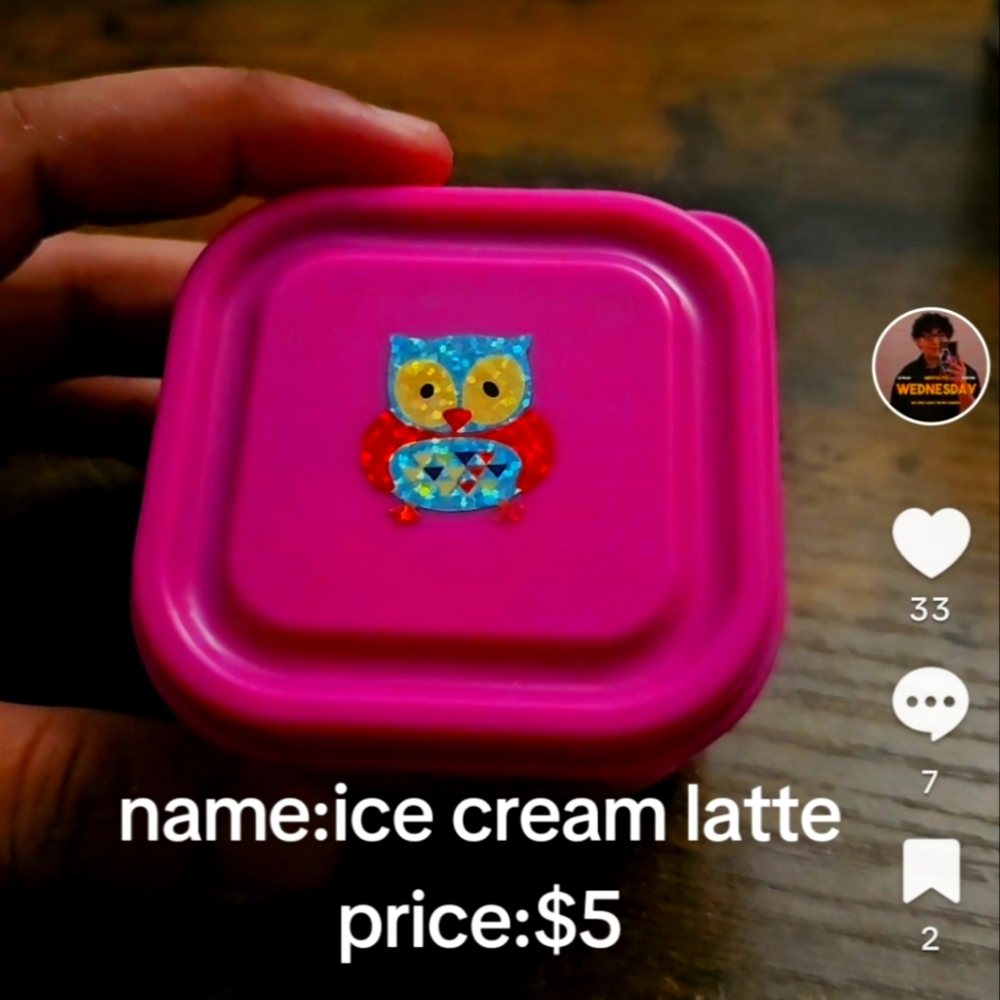 Ice cream latte slime